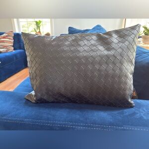 Frye Charcoal Woven Accent Pillow